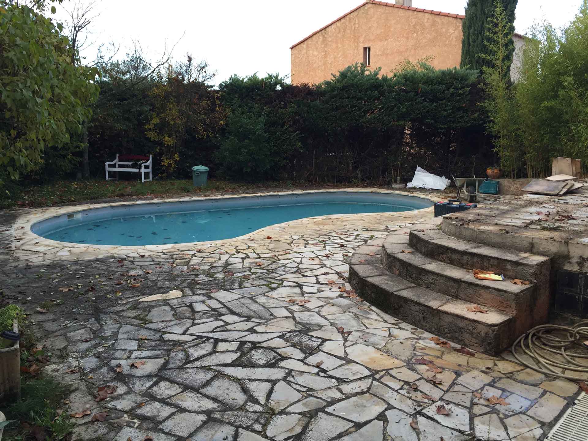Carreleur piscine et terrasse à Luynes